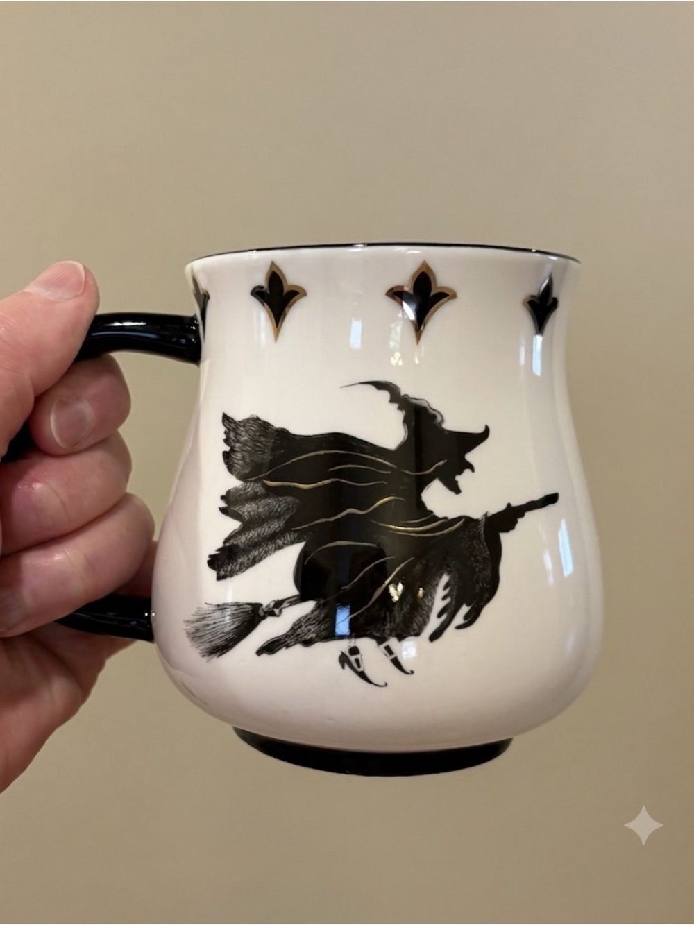 Potter’s Studio Double Sided Stoneware Witch Mug